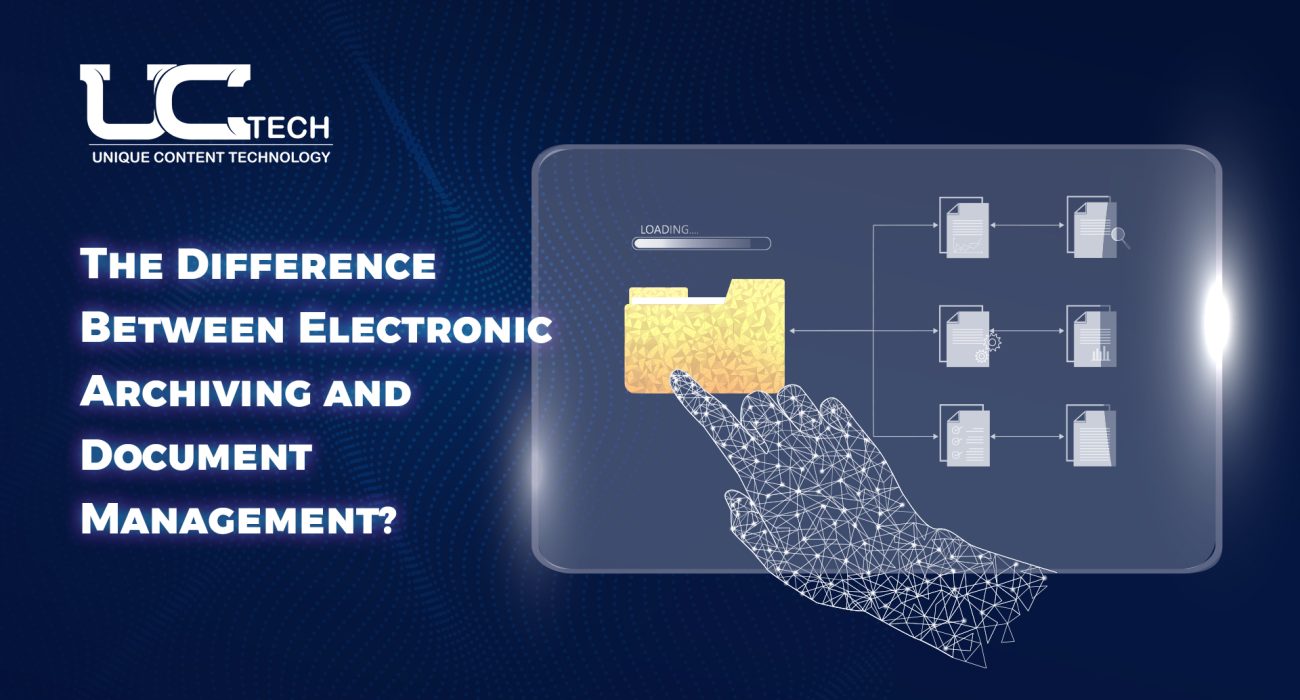 The Difference Between Electronic Archiving and Document Management